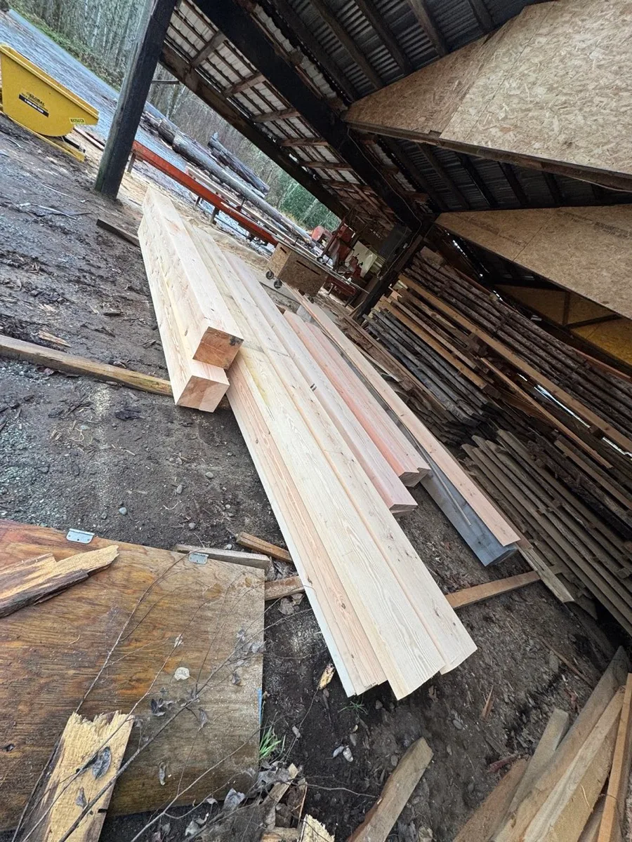 Covered lumber storage at the Washington Timber Company mill